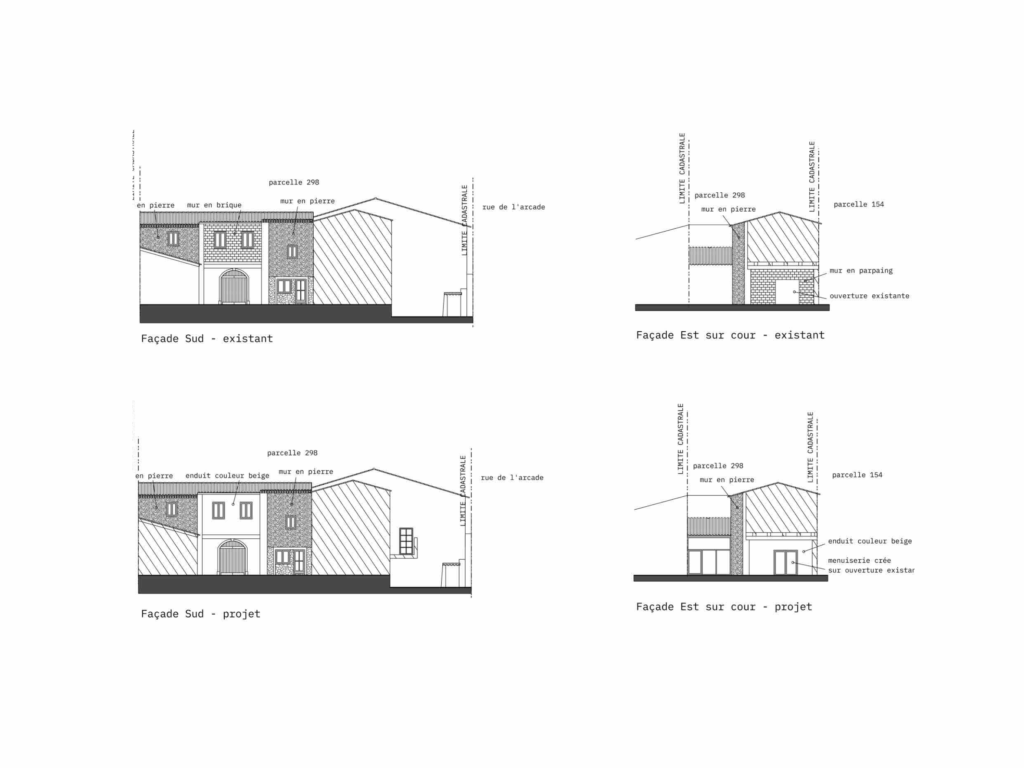 Projet du cabinet carmen pastorino architecture à Nîmes concernant la Transformation d'un atelier en habitation